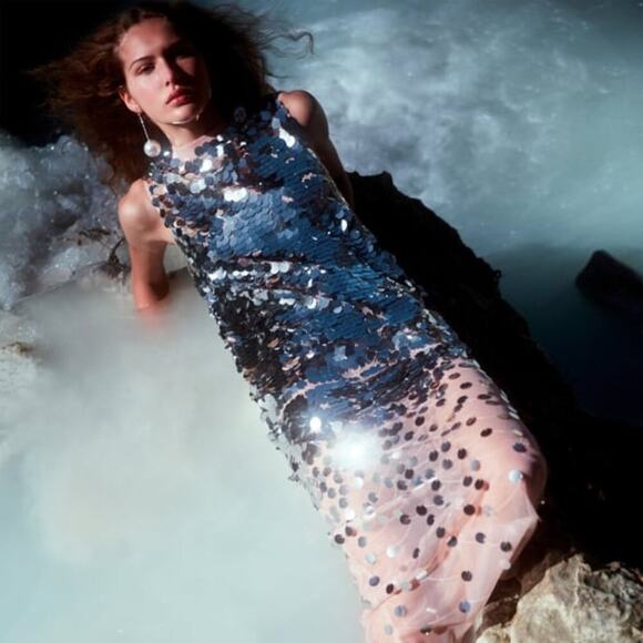 Zara Sequin Knit Dress - Picture 2 of 3